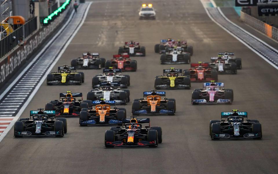Formule 1 klaar voor de start.