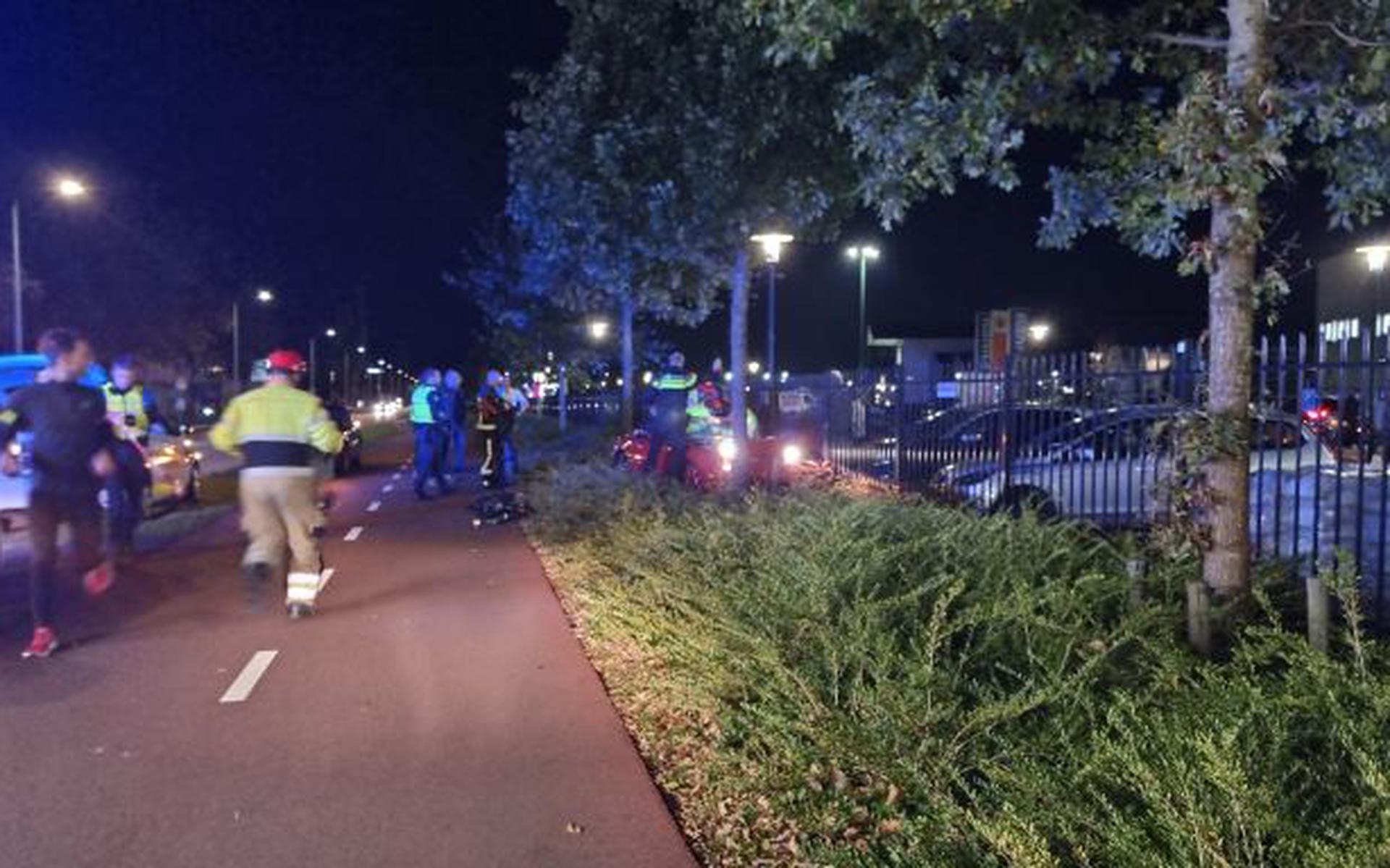 Ernstig ongeval op de Peizerweg in Groningen.