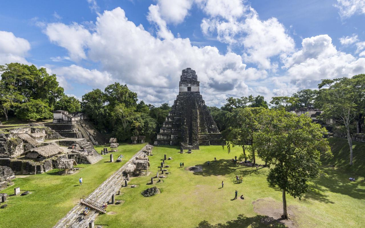 De Tempel van de Grote Jaguar in Tikal.