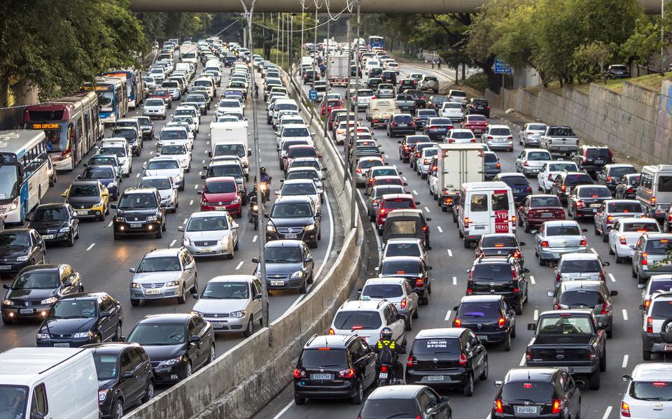 Drukte op de Europese autowegen tijdens zwarte zaterdag. Foto ter illustratie.
