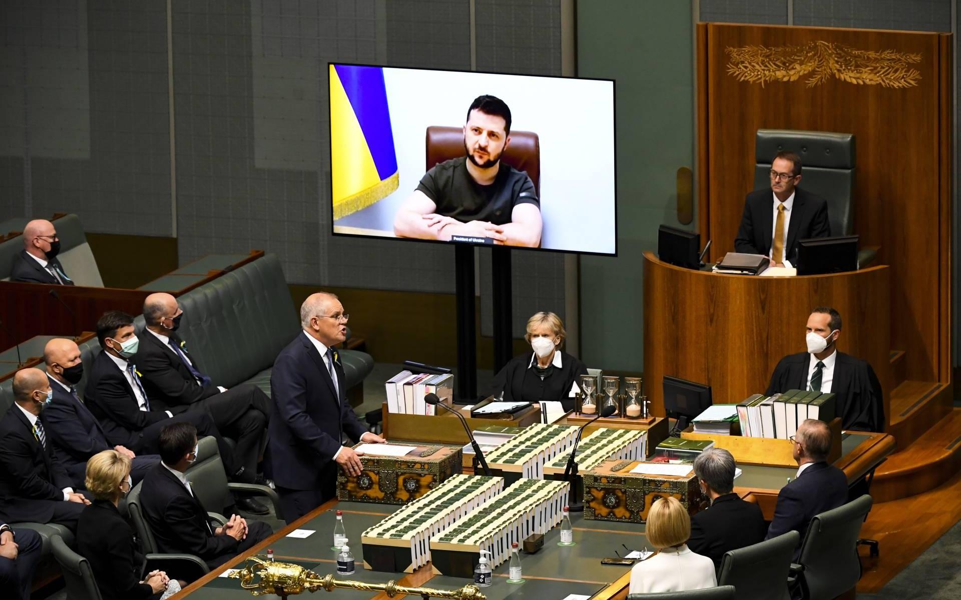 Australië belooft Oekraïne legervoertuigen na toespraak Zelenski - Dagblad van het Noorden