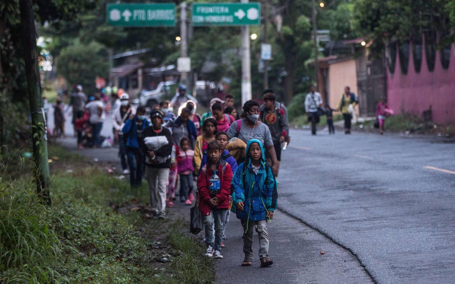 Guatemala stuurt 3500 migranten terug naar Honduras