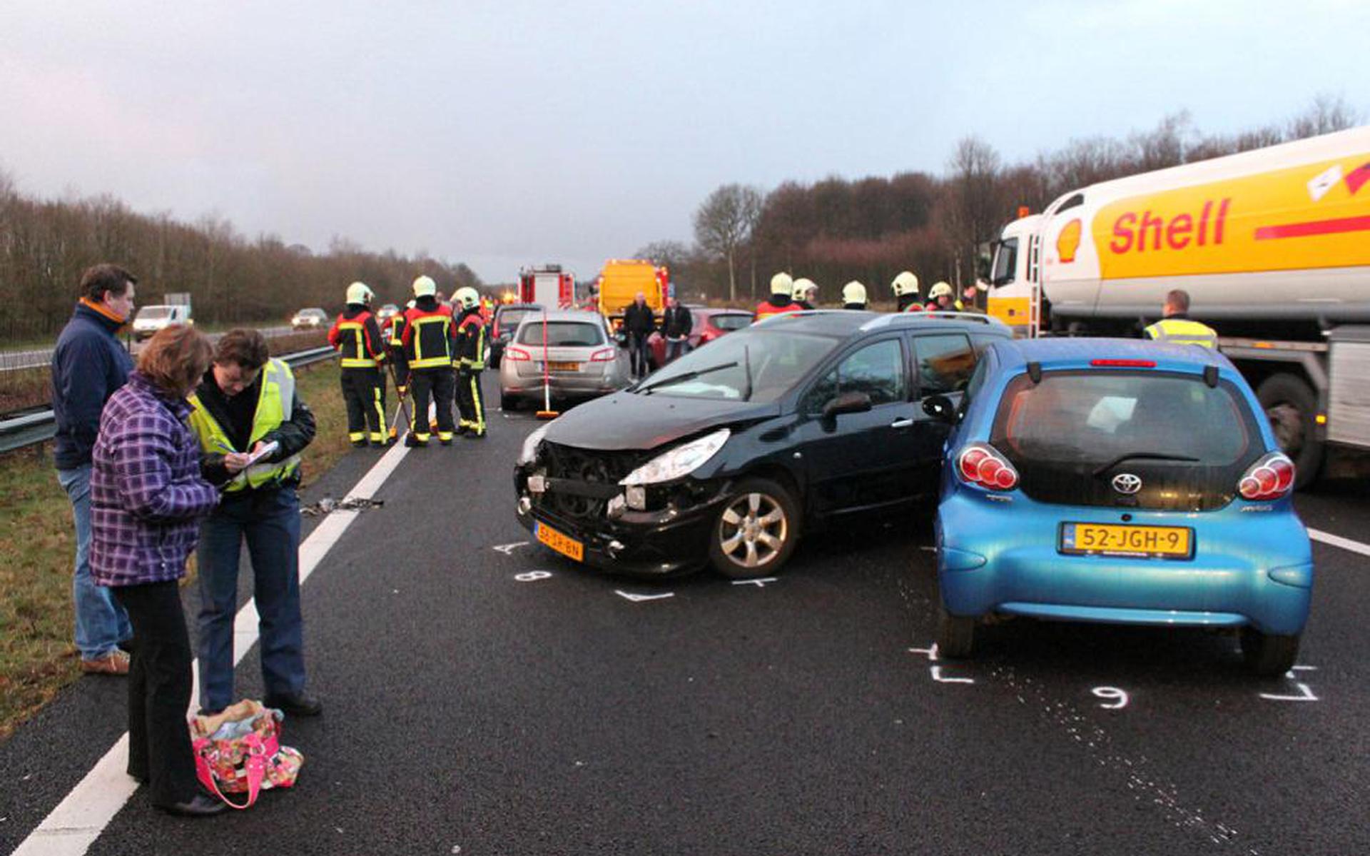 Kettingbotsing Op A28 Bij Spier - Dagblad Van Het Noorden