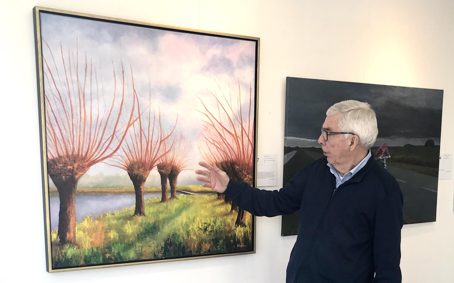 Knotwilgen in Haren leveren schilder Willem Komduur publieksprijs op bij expositie in Emmer-Compascu