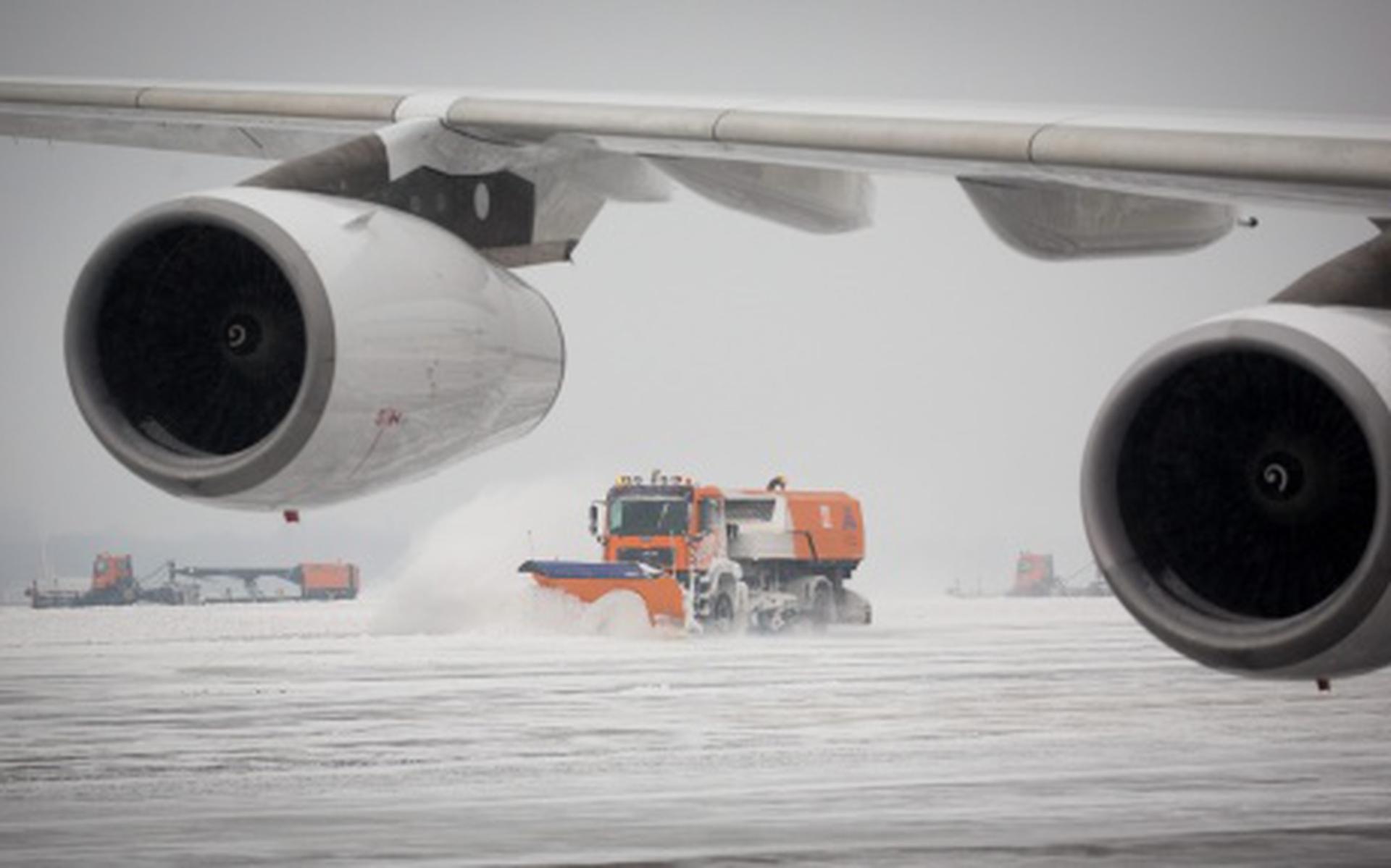 United staakt vluchten Washington door sneeuw