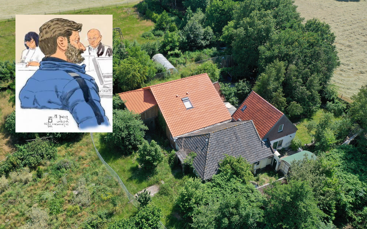 Links de verdachte klusjesman Josef B., rechts de bewuste boerderij in Ruinerwold. Links de verdachte klusjesman Josef B., rechts de bewuste boerderij in Ruinerwold.