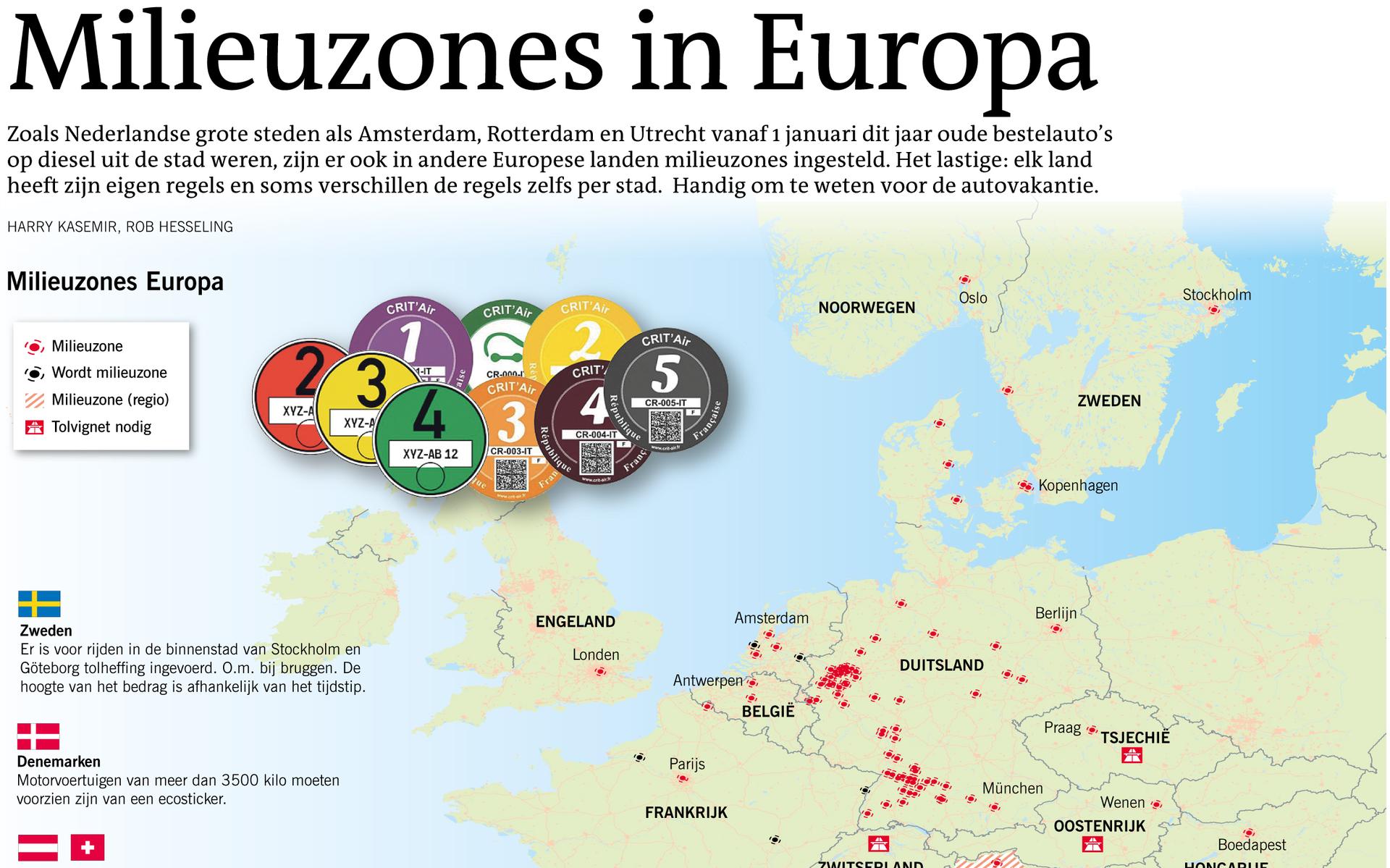 In Beeld Milieuzones in Europa Dagblad van het Noorden