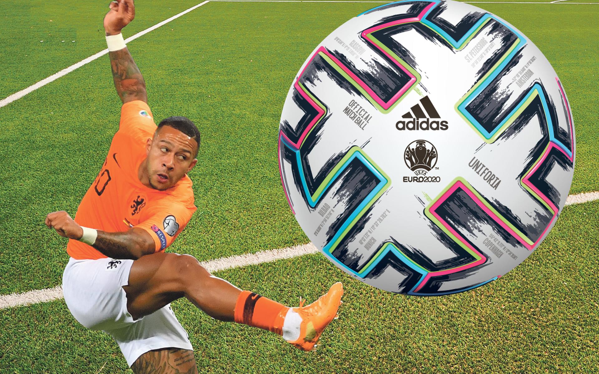 Literaire kunsten knop straffen Dit is de kleurrijke bal waar de spelers op het EK voetbal tegen aan  schoppen, de Unifiora | in beeld - Dagblad van het Noorden