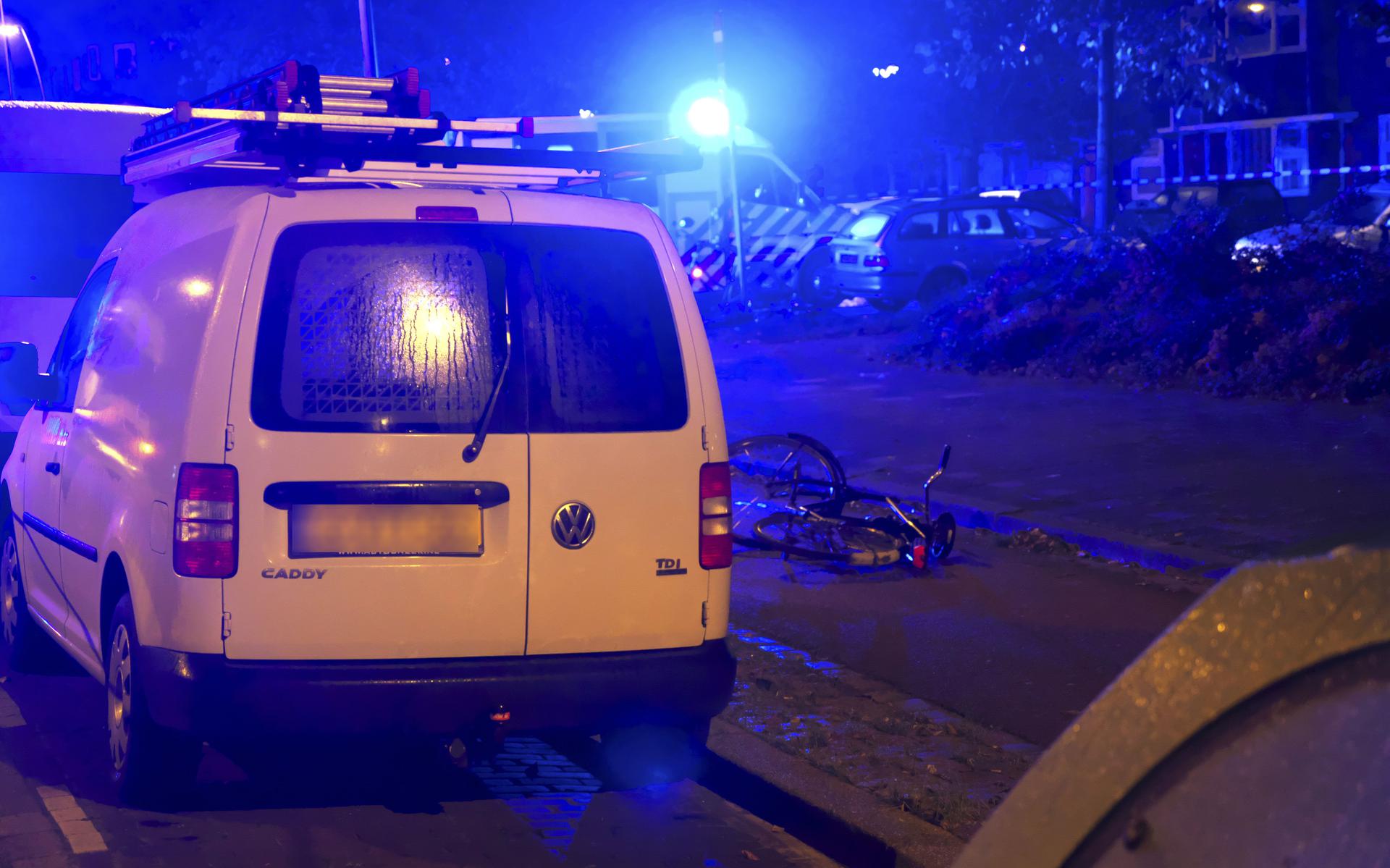 De fiets van het slachtoffer bleef achter op de Korreweg. Foto: Eigen foto