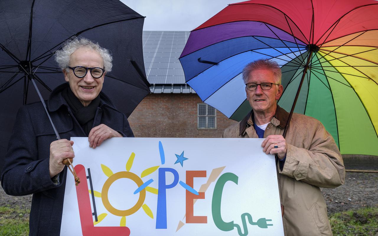 Ger van Dam en Martin Ettema proberen met Lopec Loppersum duurzaam te maken. Foto: Jan Zeeman