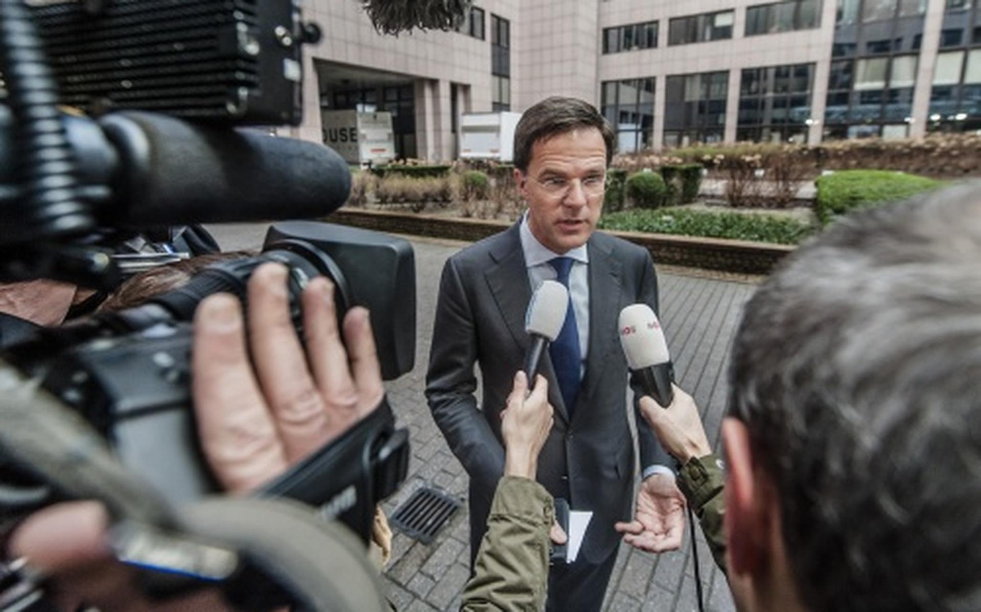 Rutte 'gematigd optimistisch' over slagen top
