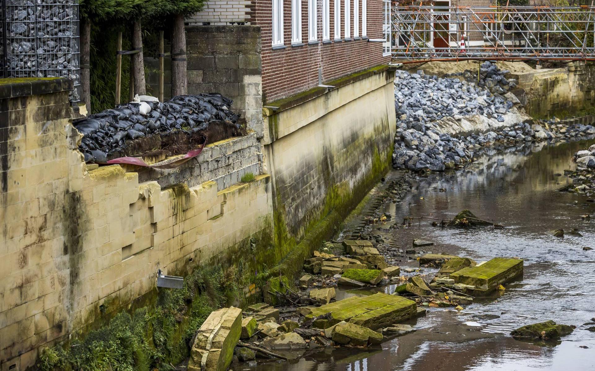 Waterschap begint met herstel kademuren in Valkenburg