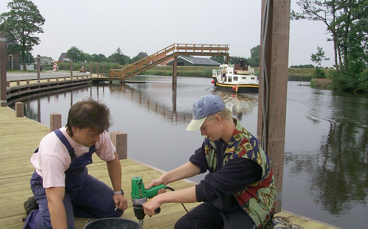 Het Spoordok in Musselkanaal ten tijde van de aanleg van de camperplaats. Het Spoordok in Musselkanaal ten tijde van de aanleg van de camperplaats.