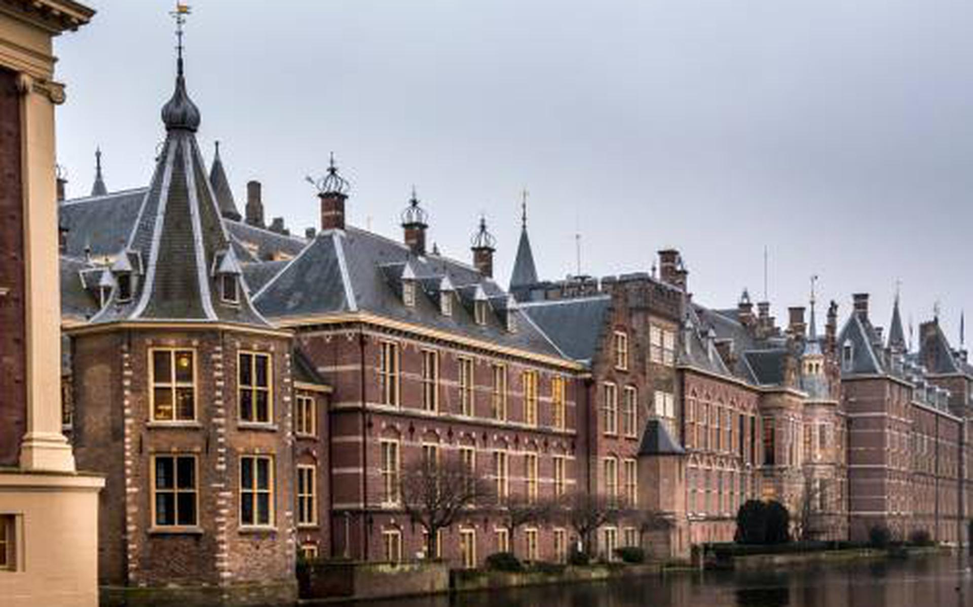 Binnenhof met het torentje in Den Haag.
