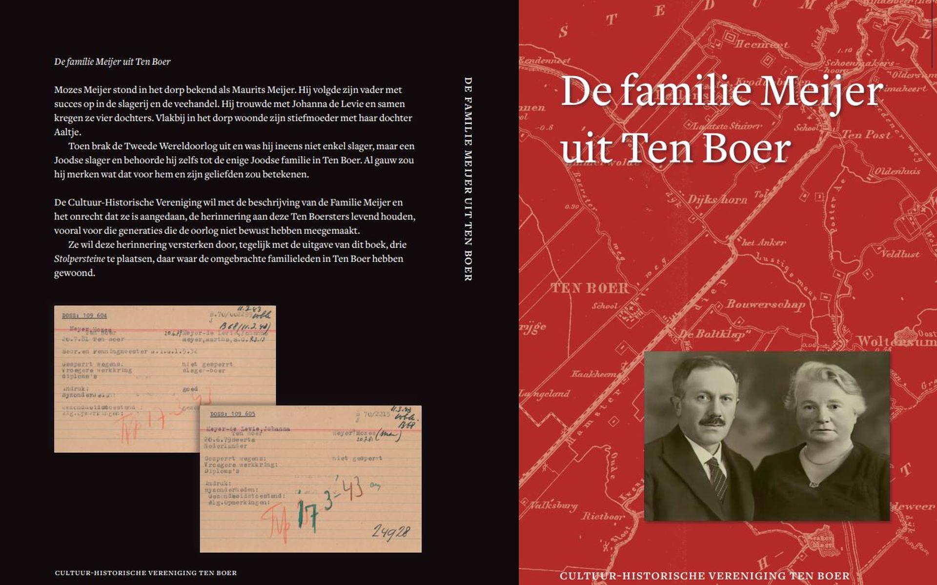 De omslag van het boek over de familie Meijer uit Ten Boer, dat op 28 april 2023 verschijnt.