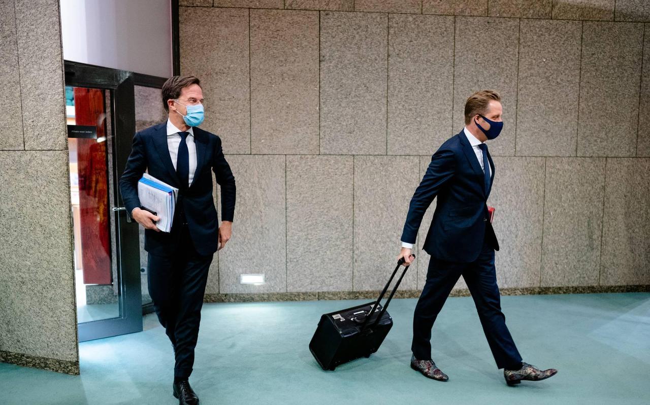 Premier Rutte en minister De Jonge.