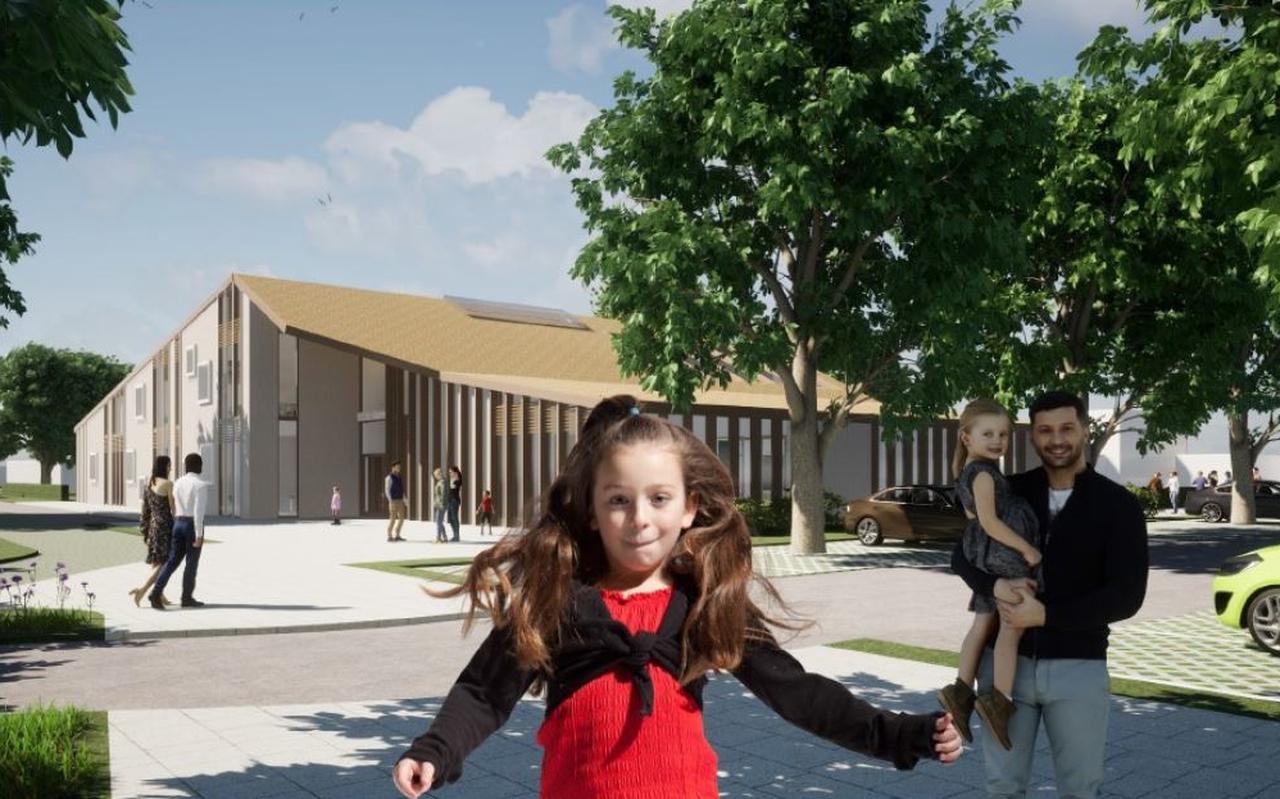 Zo gaat de nieuwe basisschool er ongeveer uitzien.