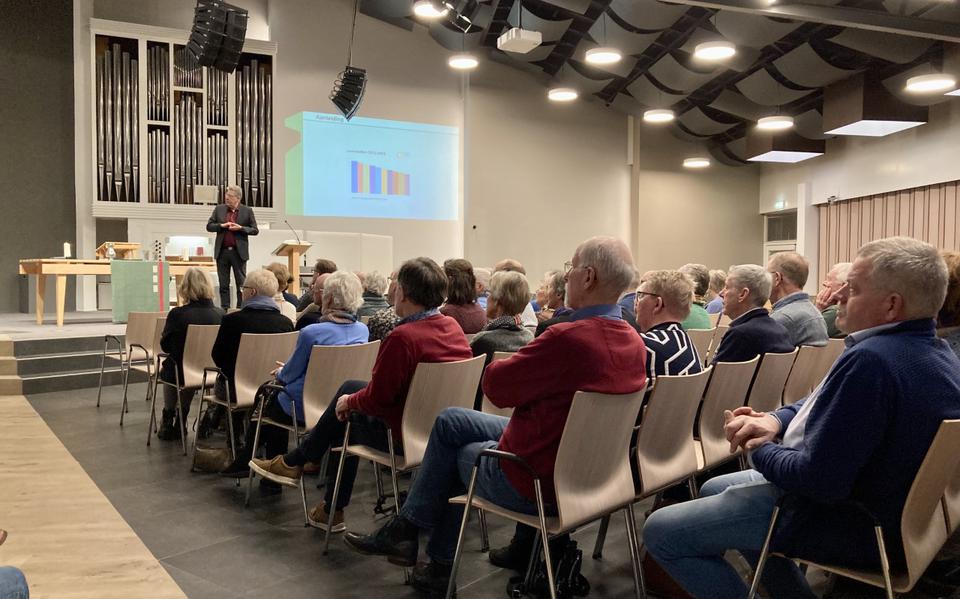 Leden van wijkgemeente De Weide van de Protestantse Gemeente Hoogeveen praatten woensdagavond mee over de toekomst van de kerk.