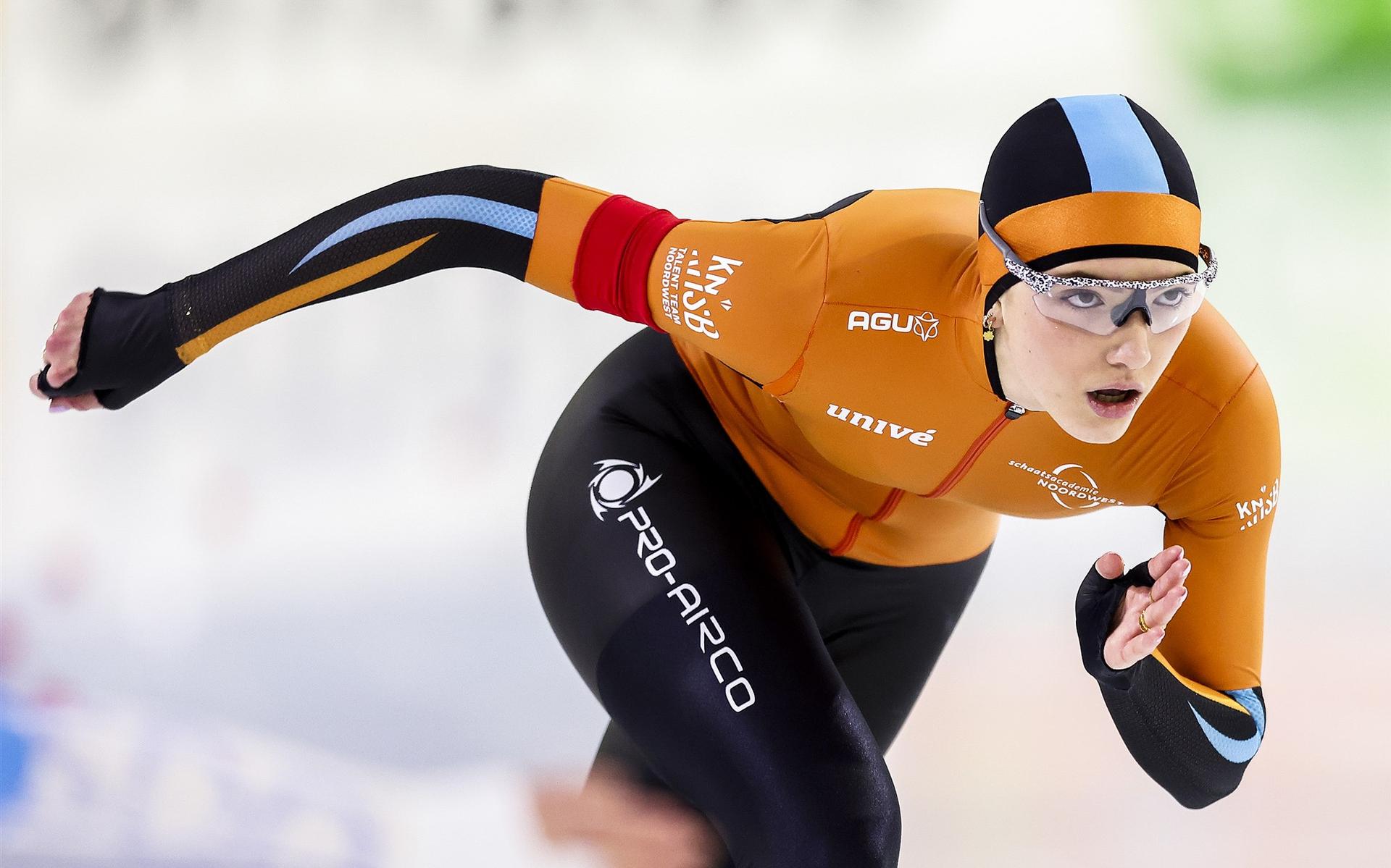 Pien Hersman tijdens het NK Sprint in 2022.