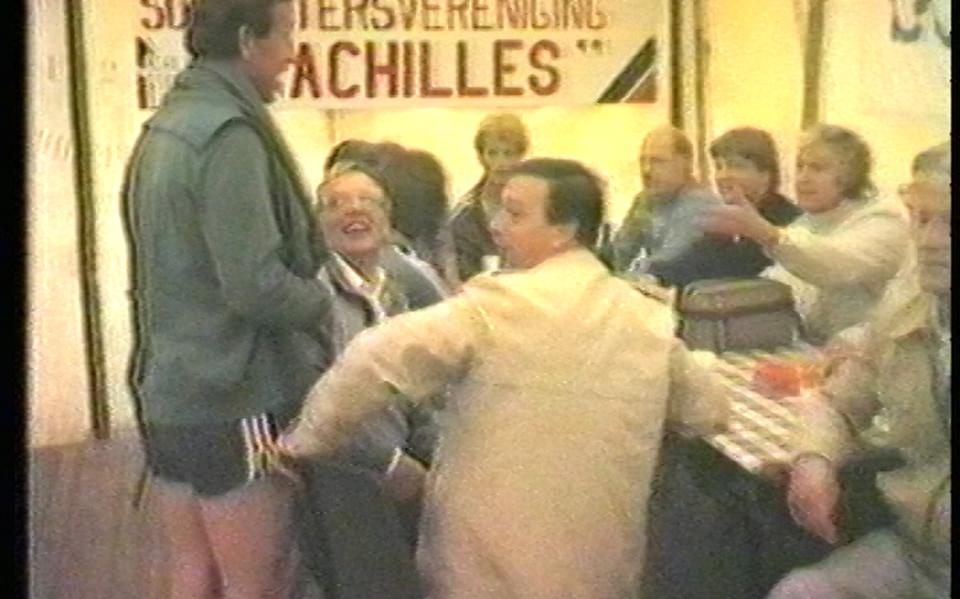 Het jubileumfeest van Achilles in 1984.