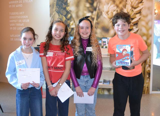 Luna, Elise, Saar en Daan kunnen nog steeds de beste voorlezer van Nederland wonen. Viertal heeft zi