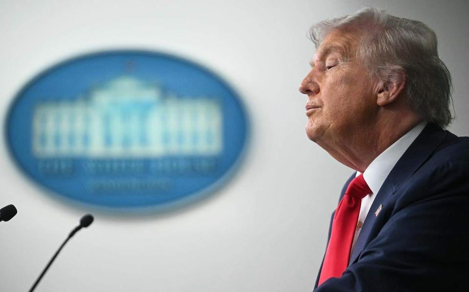 Donald Trump in het Witte Huis.