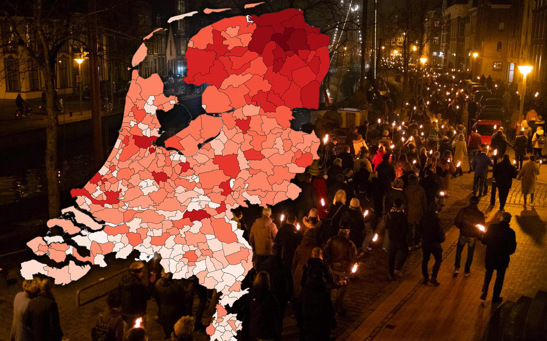 Hoeveel digitale fakkels zijn er in jouw gemeente ontstoken voor
