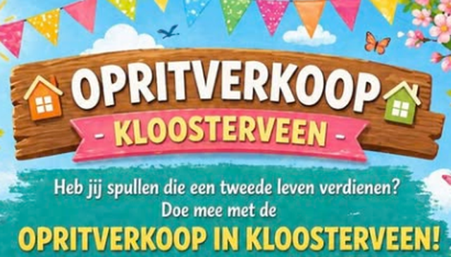 Opritverkoop in wijk Kloosterveen Assen