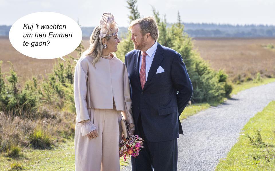 Het koninklijk paar tijdens een eerder bezoek aan Drenthe.