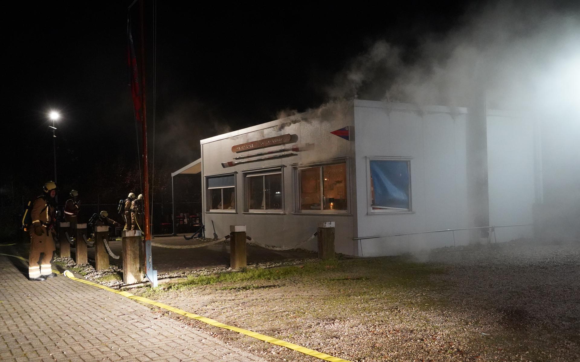 Brand in kantine havenvereniging Coevorden. 'Schade loopt tegen de 10.000 euro'