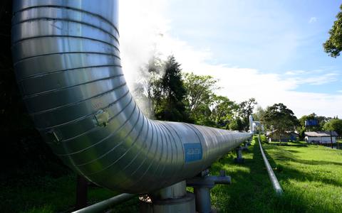 Een pijplijn van een geothermische installatie. Foto: Shutterstock
