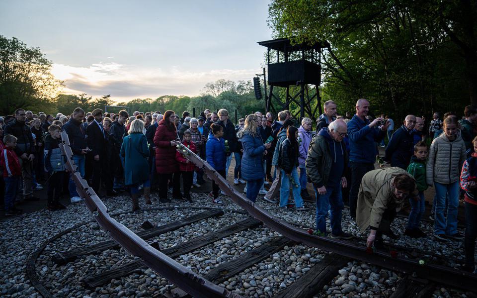 Nationale Dodenherdenking op voormalig Kamp Westerbork.