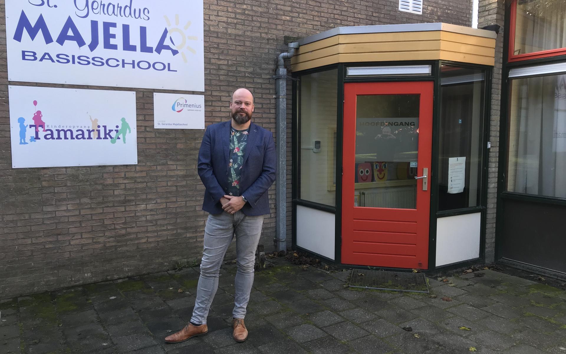 Schooldirecteur Henk-Jan Meijer van de katholieke basisschool St. Gerardus Majella kijkt uit naar het nieuwe schoolgebouw.