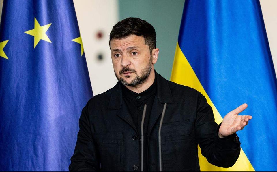 De Oekraïense president Zelenski