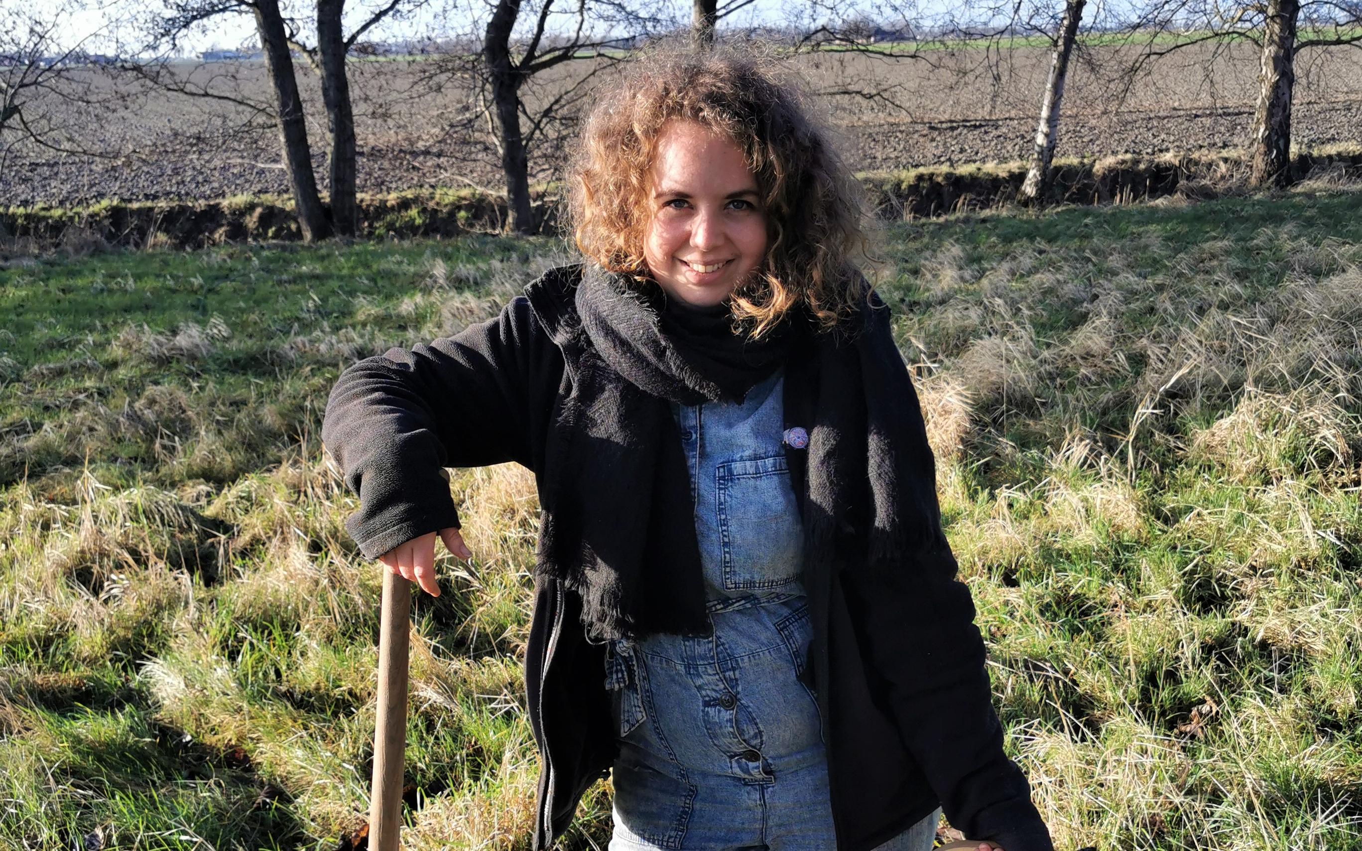Sanne uit Roodeschool verbouwt oude groenten in haar volkstuintje. Mollebonen, Oldambtster Witte en 