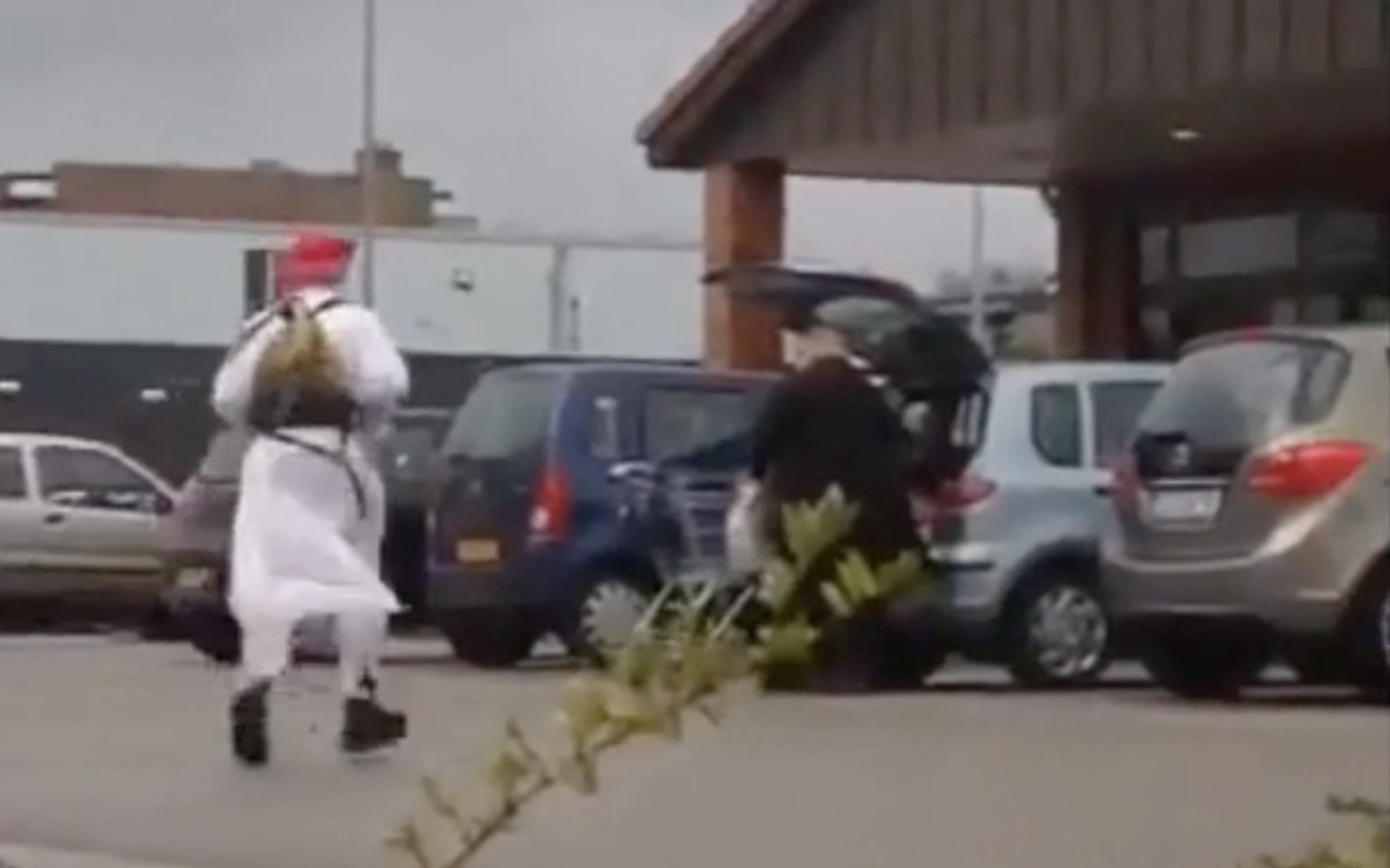 Screenshot van het filmpje dat in Klazienaveen gemaakt werd.