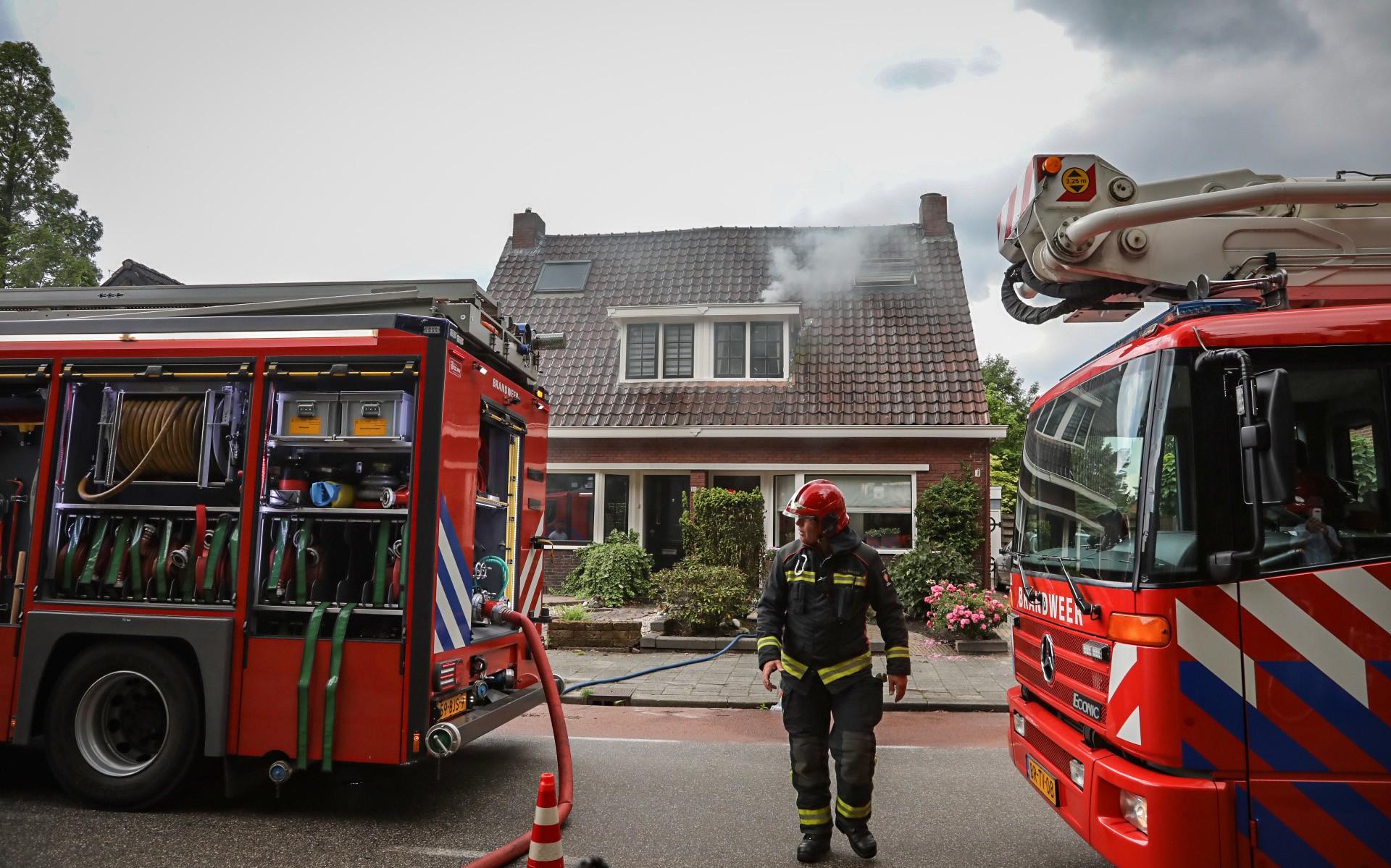 De Winschoter brandweer in actie.