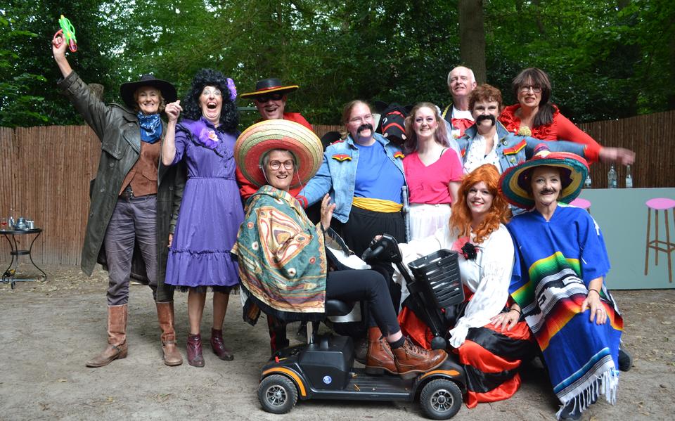 Het Openluchttheater Borger zondagmiddag na de laatste voorstelling. 
