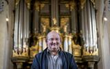 Organist Erwin Wiersinga speelt tijdens het openingsconcert op het Schnitgerorgel van de Martinikerk in Groningen. 