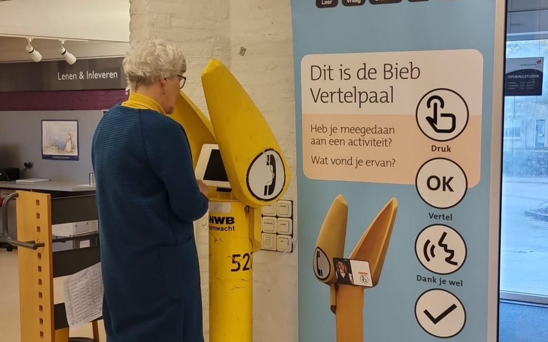 Laat uw stem horen bij de Biebvertelpaal in Bibliotheek Smilde