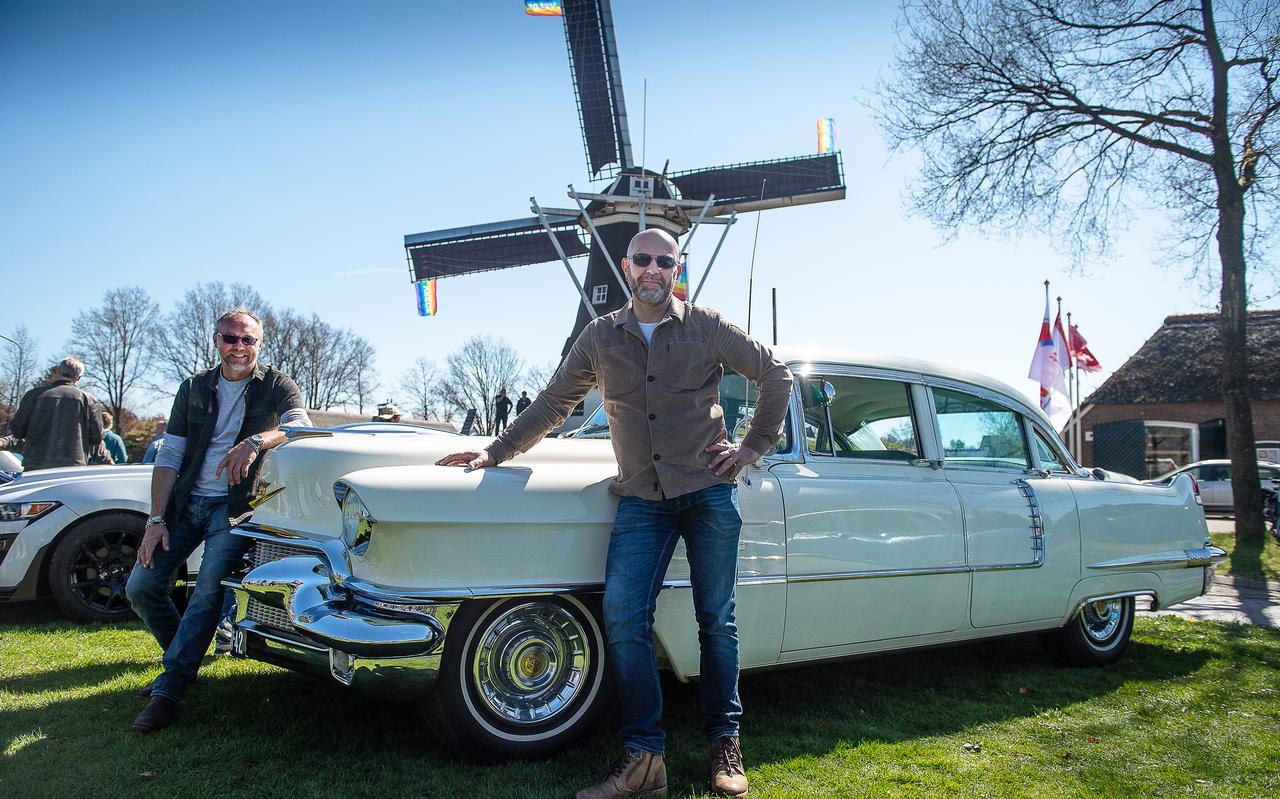 Freddy Houthuijzen (rechts) en Gert-Jan Verhoeks tijdens USA Rolde op eerste paasdag. Freddy Houthuijzen (rechts) en Gert-Jan Verhoeks tijdens USA Rolde op eerste paasdag.