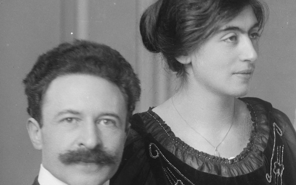 Henriëtte Polak en haar man Leo in 1917.