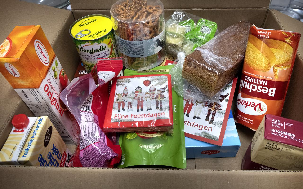 Stockfoto van een voedselpakket.