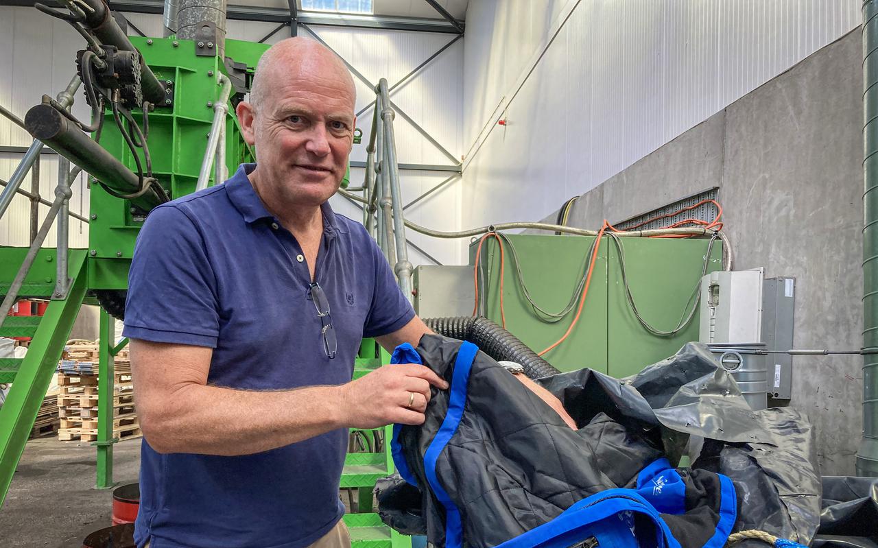 Jan Jaap Folmer: ,,De groene machine kan alle soorten plastics tegelijk verwerken.'' 
