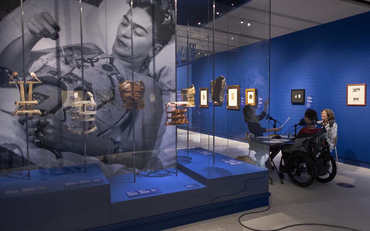 Opnames Op Frida's Vleugels in de tentoonstelling Viva la Frida! in het Drents Museum. 