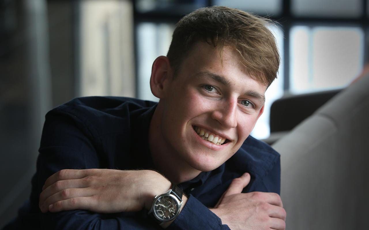 Wielrenner Axel van der Tuuk uit Assen. Wielrenner Axel van der Tuuk uit Assen.