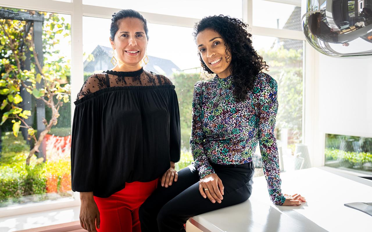 Volgens Fiona Teggatz (links) en Barbara Quee zijn mogelijk meerdere geadopteerden uit Colombia via het tv-programma Spoorloos gematcht met de verkeerde biologische families. Volgens Fiona Teggatz (links) en Barbara Quee zijn mogelijk meerdere geadopteerden uit Colombia via het tv-programma Spoorloos gematcht met de verkeerde biologische families.
