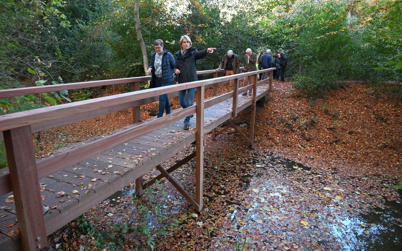 Het bruggetje over de gracht van landgoed Dickninge werd dinsdag officieel geopend en wordt direct al goed gebruikt. Het bruggetje over de gracht van landgoed Dickninge werd dinsdag officieel geopend en wordt direct al goed gebruikt.
