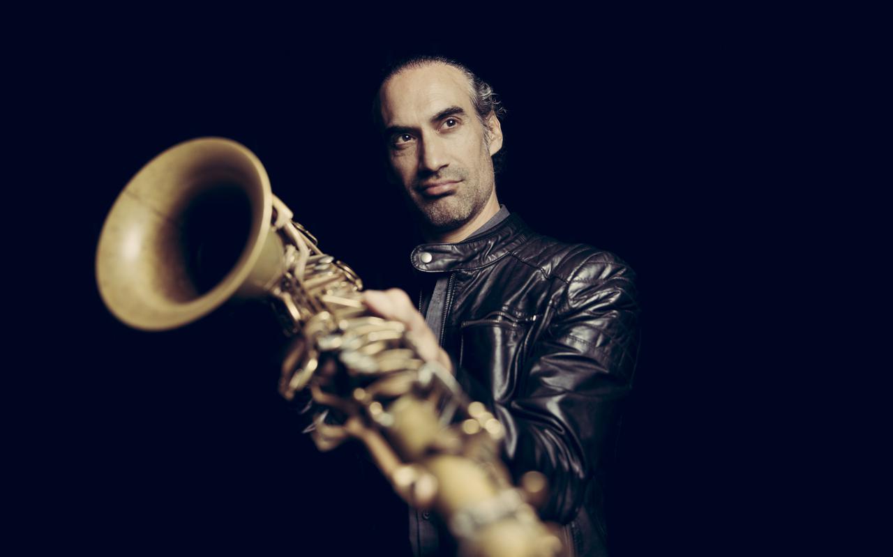 Saxofonist Efraïm Trujillo.