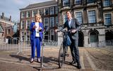 Sigrid Kaag (D66) en Mark Rutte (VVD) nadat ze op 23 juni hebben afgesproken een conceptontwerpschets van een regeerakkoord te maken. 